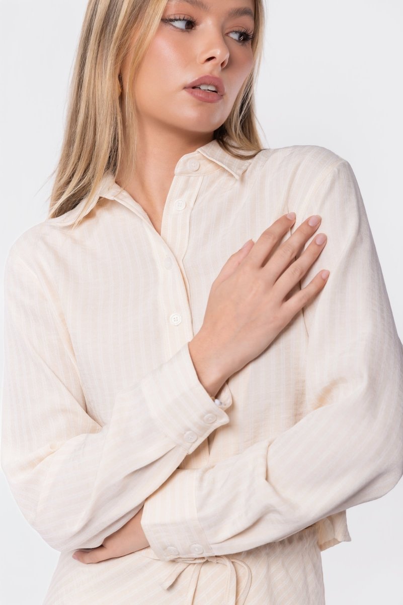 Anita Top (Khaki Stripe)