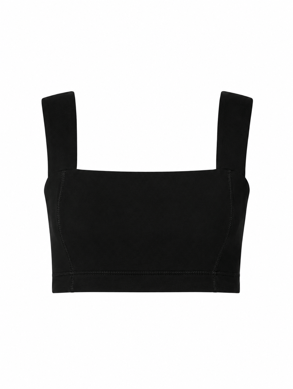 Square Neck Organic Cotton Sports Bra