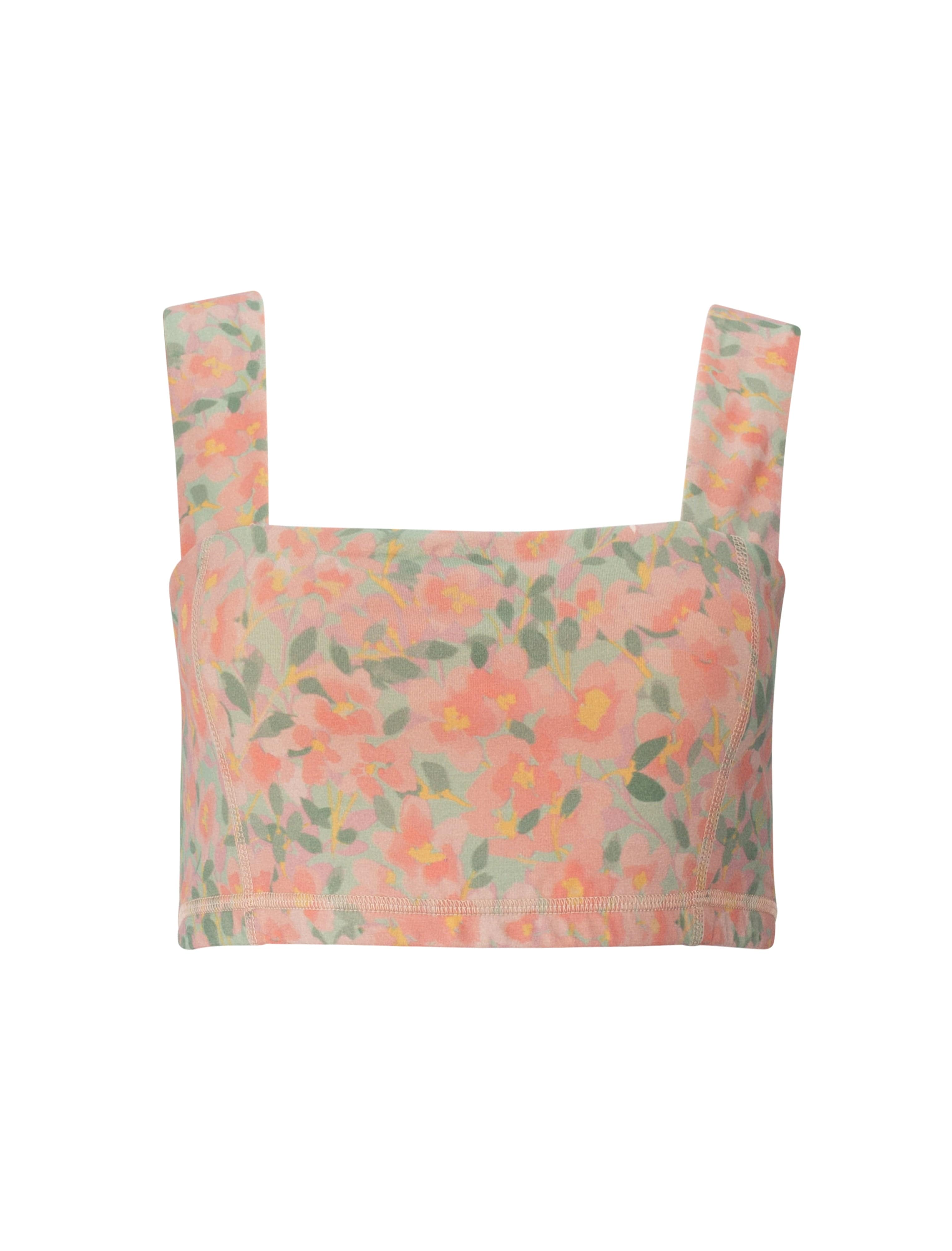 Square Neck Organic Cotton Sports Bra