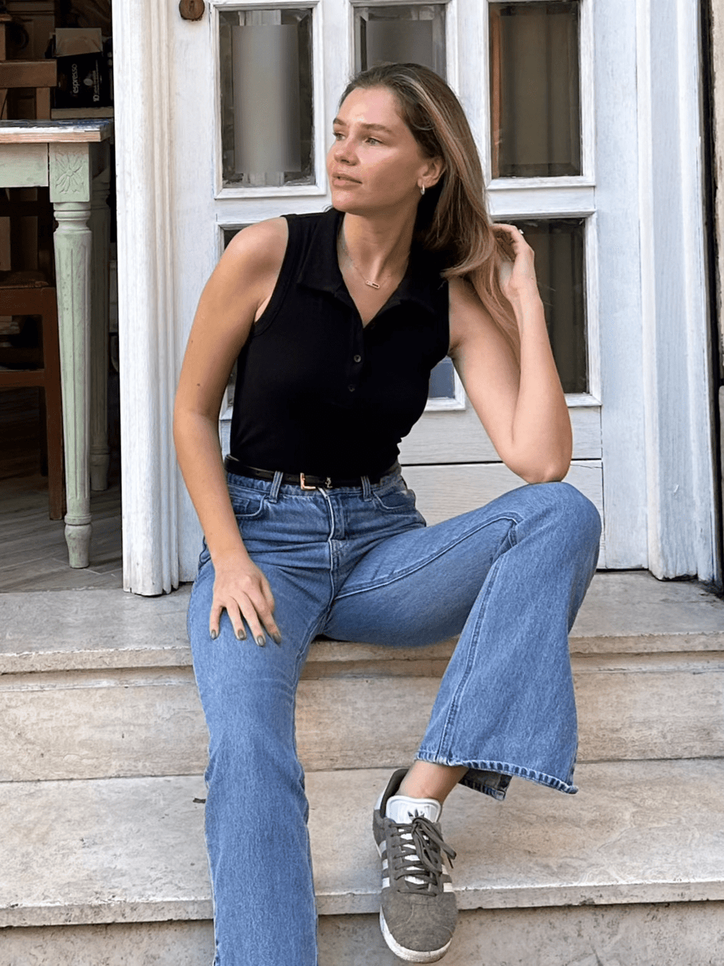 Lexy Organic Cotton Polo Tank