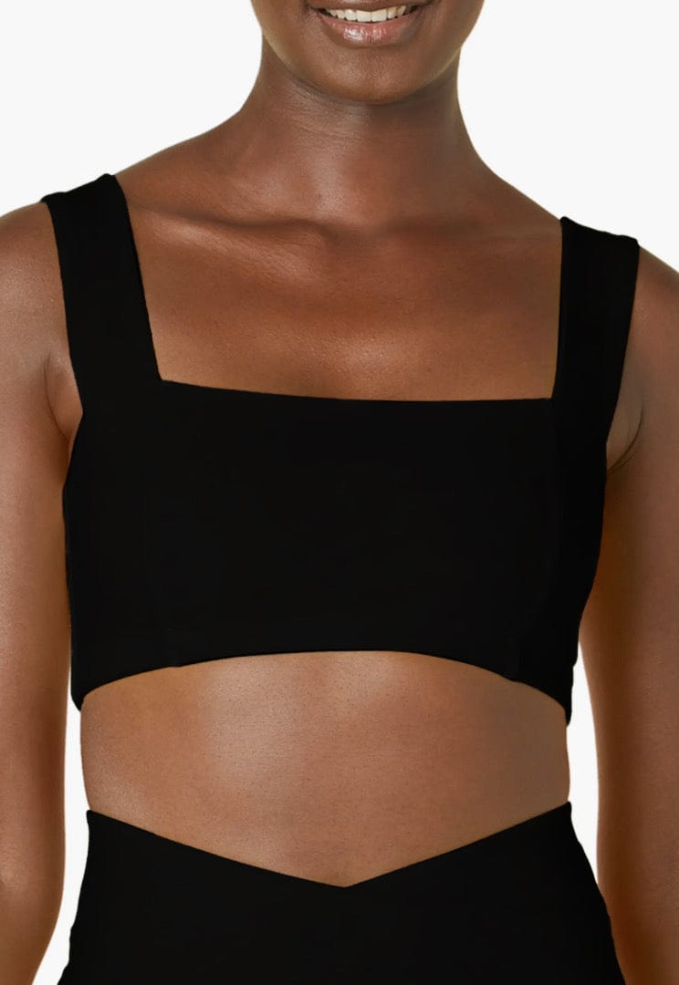 Square Neck Organic Cotton Sports Bra